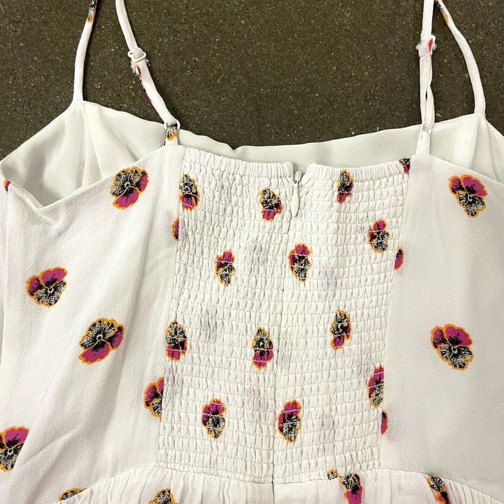 Aritzia Babaton Noel white Floral Midi Dress size 2 - Picture 10 of 13